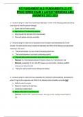 ATI FUNDAMENTALS &sol;FUNDAMENTALS ATI  PROCTORED EXAM 8 LATEST VERSIONS AND  ANSWERS 2022-2024