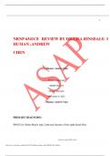 NRNP 6541C8   REVIEW BY DR&period;LISA RINSDALE  I HUMAN &semi;ANDREW  CHEN  