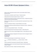 Intox EC&sol;IR II Exam Quizzes & Ans&period;&period;