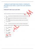    NURS6675 MIDTERM EXAM WEEK 6/ NURS6675 MIDTERM EXAM WEEK 6 QUESTION AND ANSWERS LATEST