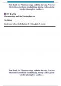Test Bank for Pharmacology and the Nursing Process 9th Edition By Linda Lilley, Shelly Collins, Julie Snyder Chapter 1-58 |Complete Guide Newest Version 2024