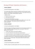 Nursing 105 Exam 2 Questions with Answers NUR105&lowbar;M4EQ0077