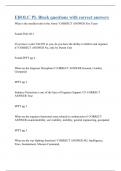 EBOLC PL Block questions with correct answers