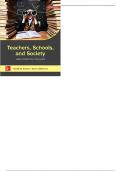 Teachers Schools and Society A Brief Introduction to Education 5th Edition by David M. Sadker -Test Bank