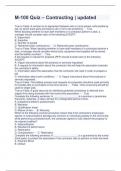 M-100 Quiz &ndash; Contracting &vert; updated