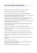 NC Intox EC&sol;IR II Study Guide Questions And Answers 