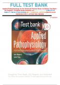 FULL TEST BANK Applied Pathophysiology for the Advanced Practice Nurse 1st Edition Test Bank - All Chapters | Complete Guide Question & Answers ( Answer key).