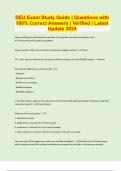DEU Exam Study Guide &vert; Questions with 100&percnt; Correct Answers &vert; Verified &vert; Latest Update 2024