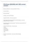 PCU Exam 2023&sol;2024 with 100&percnt; correct answers