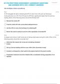 ATI PN PROCTORED ASSESSMENT LEADERSHIP QUESTIONS AND ANSWERS WITH 100% CORRECT ANSWERS