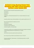 Assisted Living Bundled Exams with Complete Solution &vert; Verified &vert; Guaranteed Success