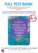 Test Bank For Womens Health Care in Advanced Practice Nursing 2nd Edition Alexander &vert; 9780826190017 &vert; All Chapters with Answers and Rationals