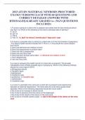 2023 ATI RN MATERNAL NEWBORN PROCTORED EXAM&sol;2 VERSIONS EACH WITH 60 QUESTIONS AND CORRECT DETAILED ANSWERS WITH RTIONALES&vert;ALREADY GRADED A&plus; &lpar;NGN QUESTIONS INCLUDED&rpar;
