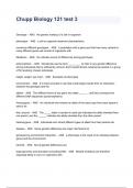 Chupp Biology 121 test 3 Exam Questions And Answers 