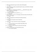 NURS  231 Portage pathophysiology exam 5 part 1 FALL 2023