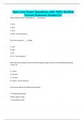 Nate core Exam Questions with 100% Verified Correct Answers Graded A+