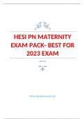 HESI PN MATERNITY EXAM PACK- BEST FOR 2023 EXAM