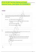 PSY325 325 AHIP Final Exam Questions and Answers Guaranteed Success&period; &lbrack;Latest Update 2023&sol;2024GRADED A&plus;&rsqb;