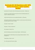 Xactimate X2 &vert; 60 Questions with 100&percnt;  Correct Answers &vert; Latest Update &vert;  Verified