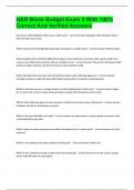 H&R Block Budget Exam 3 With 100&percnt; Correct And Verified Answers