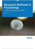 Research Methods in Psychology Core Concepts and Skills V.1.0 by Paul C. Price - Test Bank