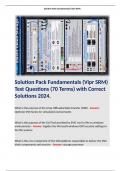 Solution Pack Fundamentals (Vipr SRM) Test Questions (70 Terms) with Correct Solutions 2024. 