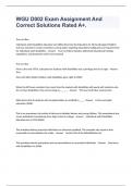 WGU D002 Exam Assignment And Correct Solutions Rated A&plus;&period;