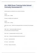 ALL D002 Exam Training Units Solved Correctly Guaranteed A&plus;&period;