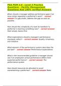 PGA PGM 3&period;0 - Level 3 Practice Questions - Facility Management Questions And 100&percnt; verified Answers 