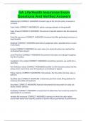 GA Life&sol;Health Insurance Exam Questions And Verified Answers