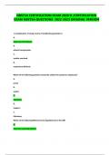 NBSTSA CERTIFICATION EXAM 2020 D &sol;CERTIFICATION  EXAM NBSTSA QUESTIONS 2022-2023 ORIGINAL VERSION