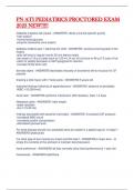 PN ATI PEDIATRICS PROCTORED EXAM  2023 NEW&excl;&excl;&excl;&excl;&excl; 