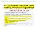 VITA Advanced Test -with 100% verified solutions-2024 updated
