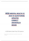 4 hesi mental health psych 55 questions and Answers