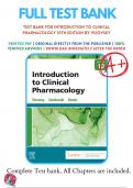 Test Bank for Introduction to Clinical Pharmacology 10th Edition by Visovsky | 9780323755351 | 2022-2023 | Chapter 1-20 |All Chapters with Answers and Rationals