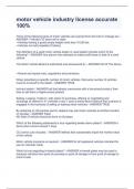 motor vehicle industry license accurate 100&percnt;