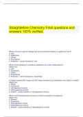 Straighterline Chemistry Final questions and answers 100% verified.