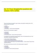 Bio 101 Final- Straighterline questions and answers 100% verified.