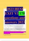 Hesi exit v5 170 questions and answers