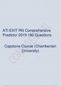 ati Exit Rn comprehensive predictor 2019 180 questions  and Answer