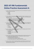 2023 ATI RN Fundamentals  Online Practice Assessment A 