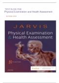  TEST BANK FOR Physical Examination and Health Assessment 8th Edition(by Carolyn Jarvis,2020) perfect solution
