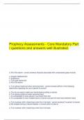   Prophecy Assessments - Core Mandatory Part I questions and answers well illustrated.