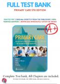 Test Bank For Primary Care Art and Science of Advanced Practice Nursing An Interprofessional Approach 5th edition Dunphy, 9780803667181, All Chapters with Answers and Rationals