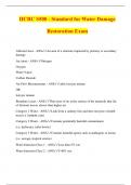 IICRC S500 - Standard for Water Damage Restoration Exam