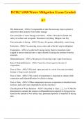 IICRC S500 Water Mitigation Exam Graded A&plus;