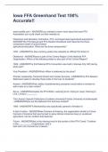 Iowa FFA Greenhand Test 100&percnt; Accurate&excl;&excl;