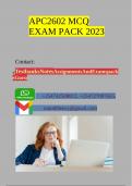 APC2602 MCQ EXAM PACK 2023