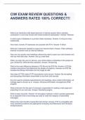 CIW EXAM REVIEW QUESTIONS & ANSWERS RATED 100% CORRECT!!