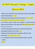 ACTION Personal Training - Chapter Quizzes Questions and Answers (2023/2024) (Verified Answers)